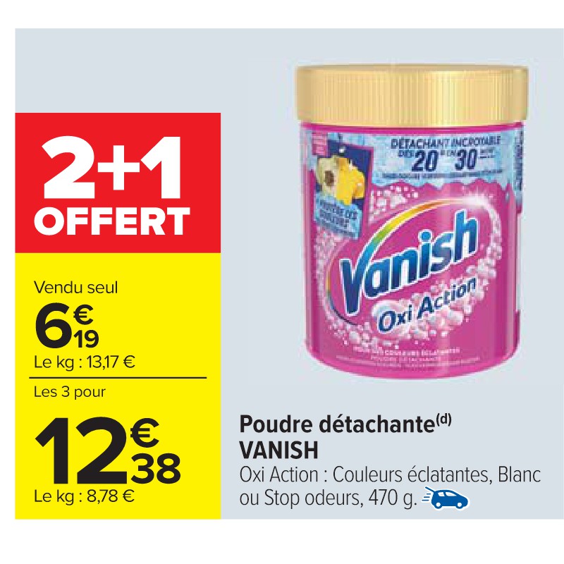 Poudre détachante VANISH