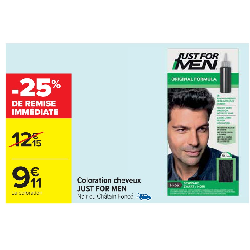 Coloration cheveux JUST FOR MEN