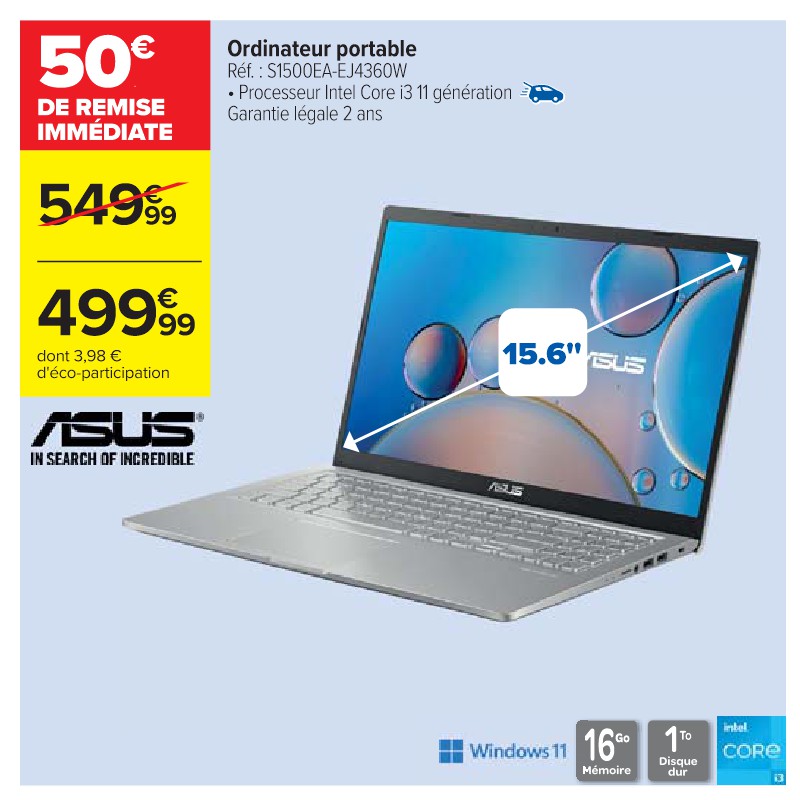 Ordinateur portable ASUS Cora Apéro
