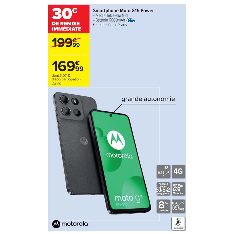 Smartphone Moto G15 Power MOTOROLA