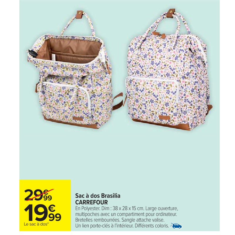 Sac à dos Brasilia CARREFOUR Cora Apéro