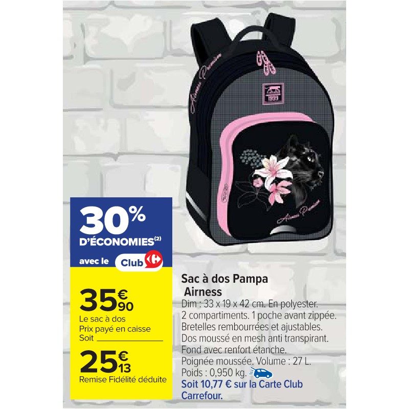Sac à dos Pampa Airness AIRNESS Cora La rentrée à petit prix