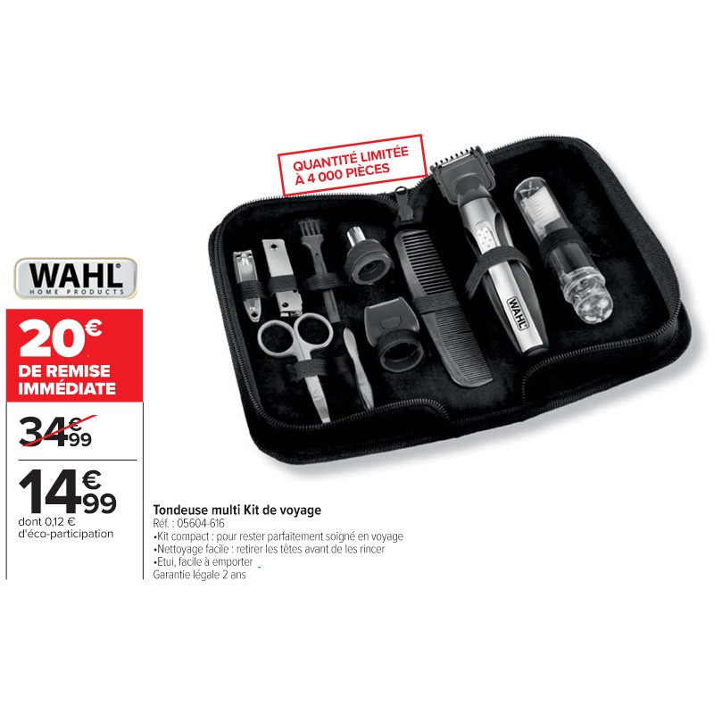 Tondeuse multi Kit de voyage WAHL Cora Arrivages massifs