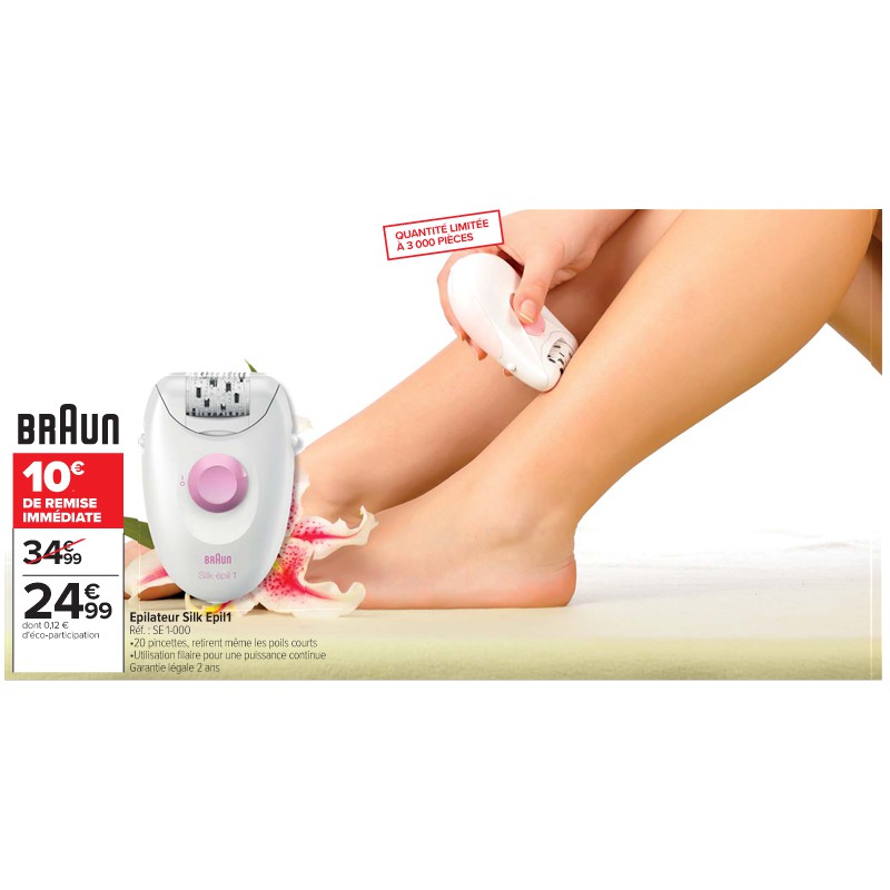 Epilateur Silk Epil1 BRAUN